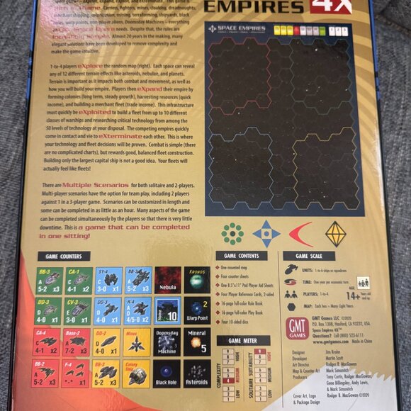 Space Empires 4X (open, unpunched) GMT Games 1108-20 - Picture 6 of 16